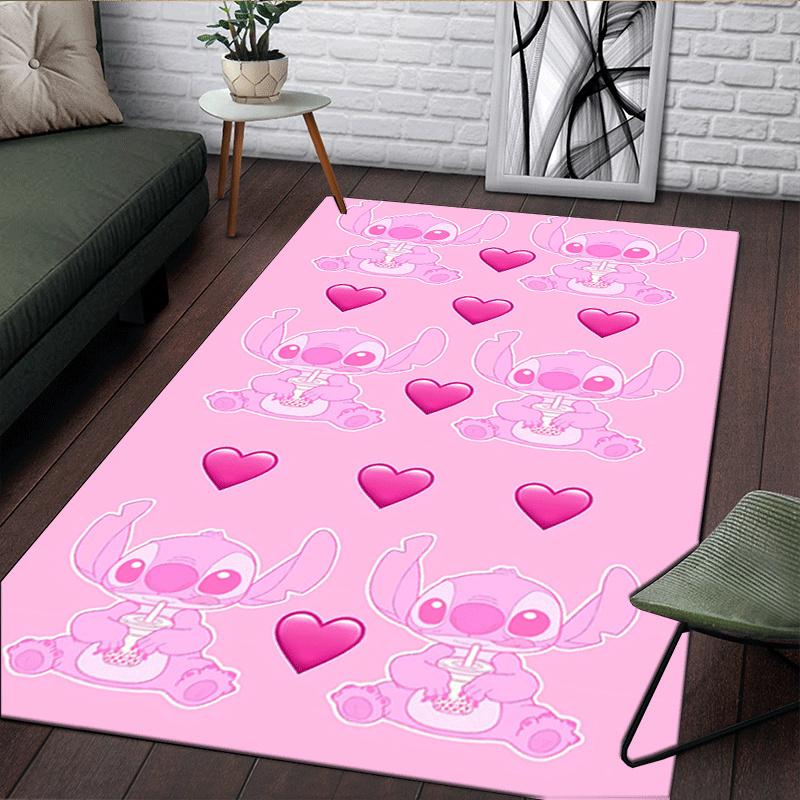 1pc Stitch Pattern Area Rug Soft Flannel Floor Mat for Living Room,Office,Bedroom and Carpet,Sofa Coffee Table Floor Mat