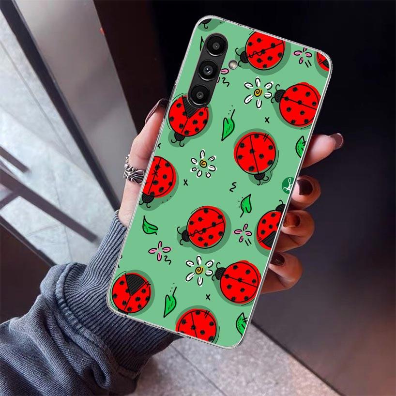 Insect Seven-Star Ladybug Phone Case For Samsung Galaxy A17 A16 A15 A14 A13 A57 A56 A55 A54 A53 A37 A36 A35 A34 A33 A26 A25 A24