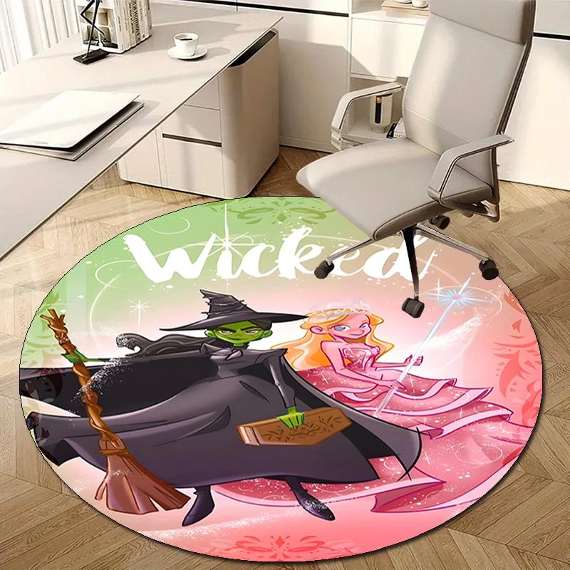 1pc The Wizard of Oz1 Design Printed Area Round Carpet for Bedroom Living Room Home Decor Rugs Mat Non Slip Mat Rug for Bedside