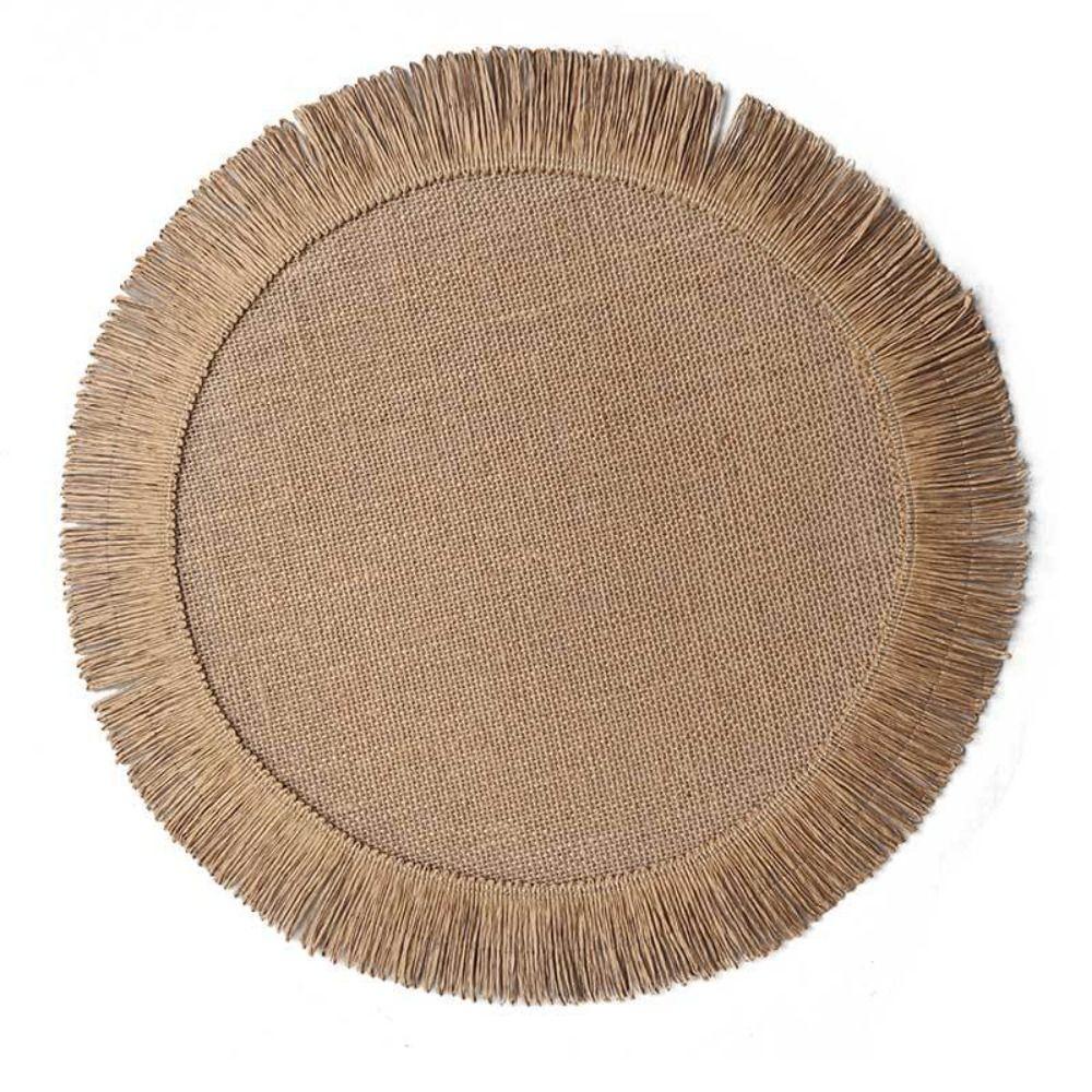 Coaster Party Home Decoration Non-slip Boho Fringe Table Mat Insulation Pad Placemat Cup Pad