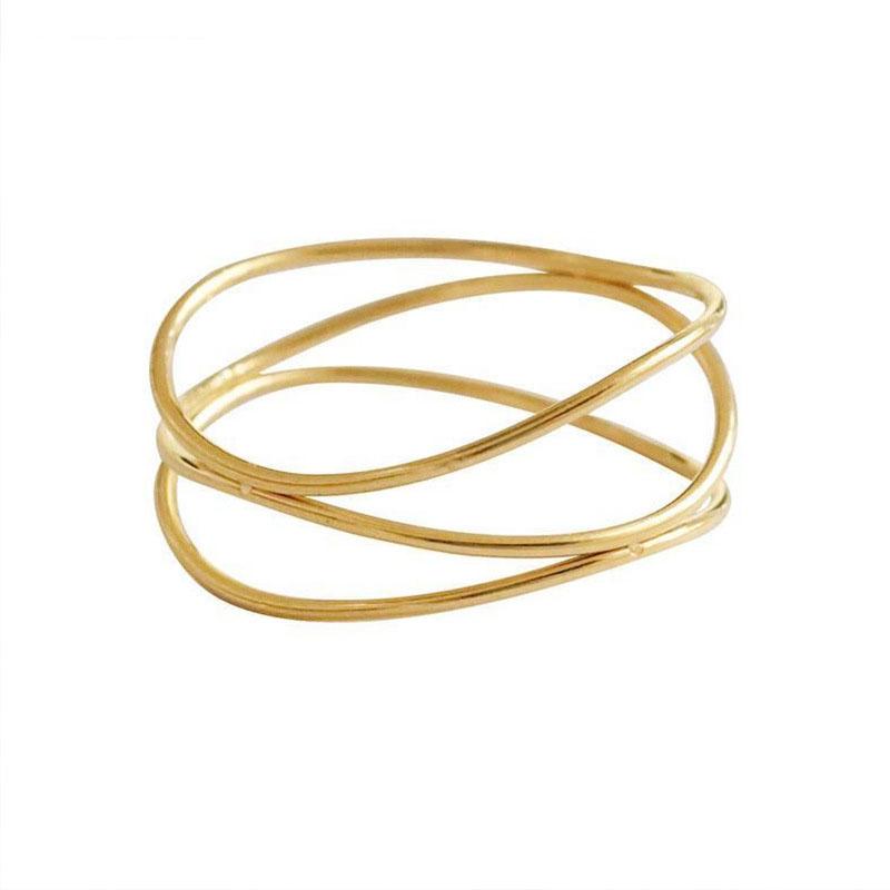 Fashion women's multi-layer thin ring Women's exquisite classic stainless steel ring Fashion Zircon Zircon gifts