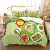 Housse De Couette 220X240 Pizza Gourmet Food Comforter Sets King Size Duvet Cover Set Orange Refreshing Series For Bedding Set