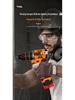 Orange-Black Handheld Brushless Lithium Impact Drill - Ten-section, Multi-functional Electric Drill with Steel Cannon Technology