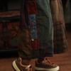 Little Mud Girl Retro Artistic Handmade Cotton Patchwork Pants