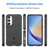 For Samsung Galaxy A35 5G TPU Phone Case Shockproof Cell Phone Cover with Square Grid Texture
