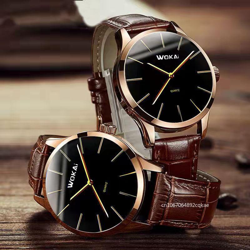 New Fashion Business Watch Men's Watches Casual Leather Band Quartz Wristwatches Men Relogio Masculino Montre Homme
