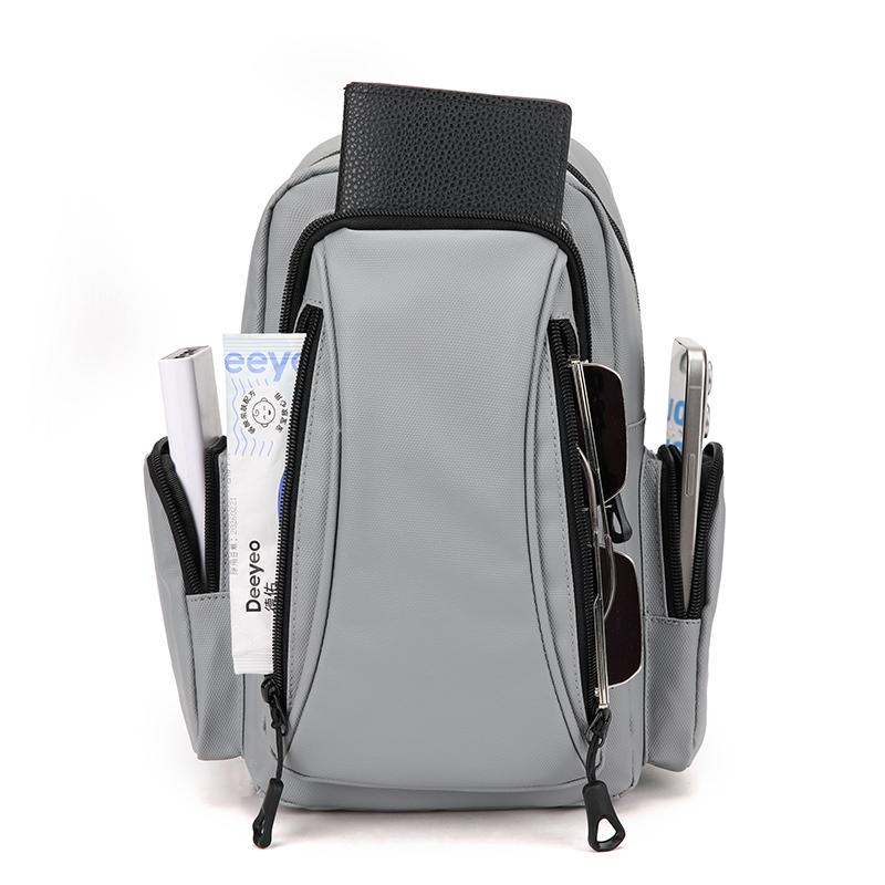Men's Backpack and Chest Bag 2 In 1 Fashion Small Black Shoulder School Bag for Man Designer Waterproof Sports Travel Bag