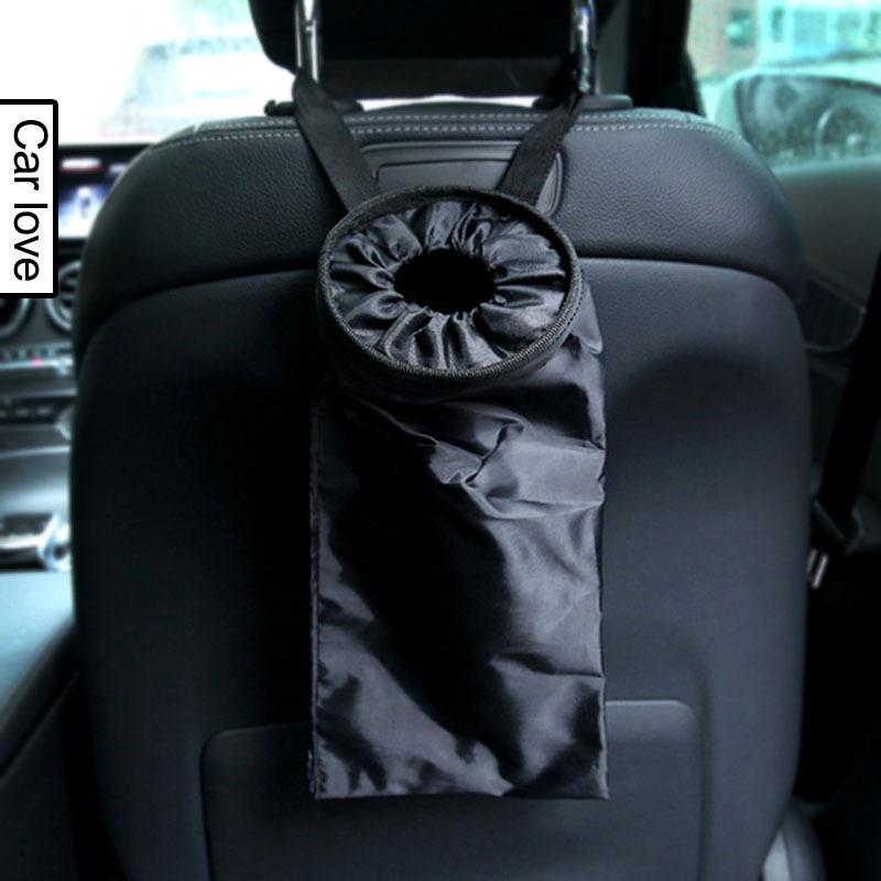 Car Seat Back Trash Holder Hang Litter Bag Garbage Storage Rubbish Container Oxford Cloth Car Waste Bins Cleaning Tools