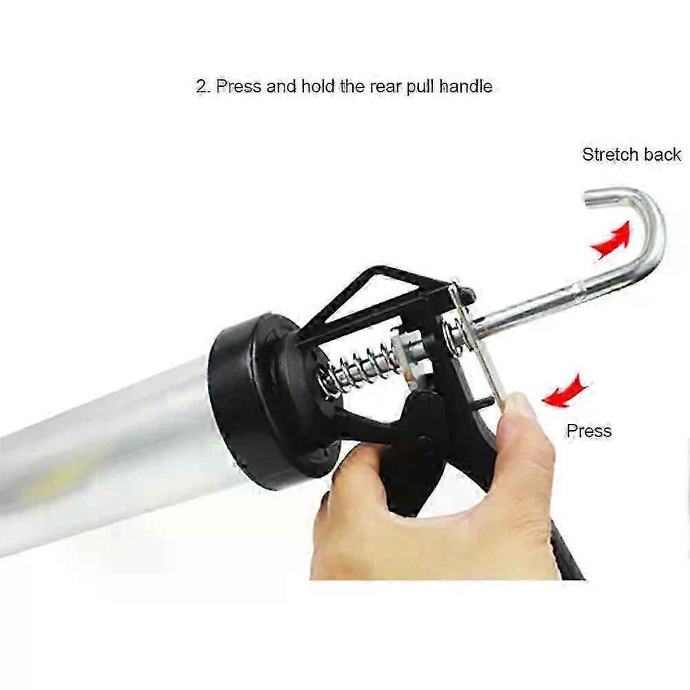 Sausage Maker Bait Fishing Aluminum Fishing Boilie Making Gun with 4pcs Silicone Spare Nozzles Fishing Lure Accessories