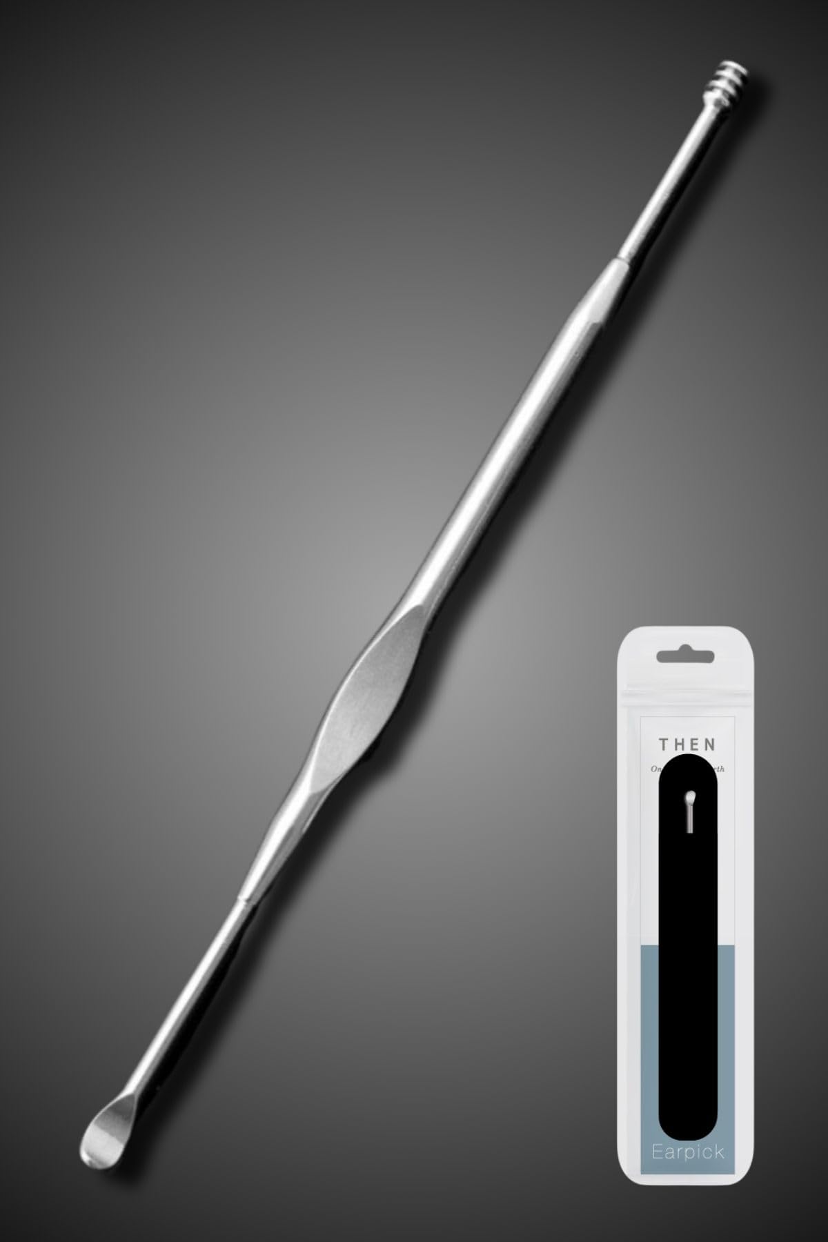 

THEN Чистка ушей с помощью нержавеющей стали Takumi Ear Спиральный ушной вкладыш из металла, сталь, чистка, удаление, винт, ложка, зубочистка, очиститель, (Тип B)