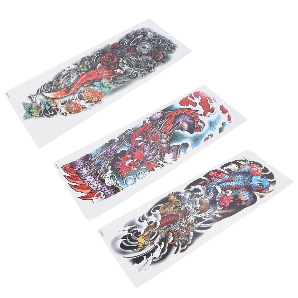 Waterproof Full Arm Tattoo Sticker Unisex Exquisite Pattern Temporary Tattoo Sticker