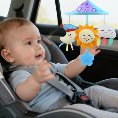 Cute Character Stroller, Mobile, Car Seat, Car Toy, Rattle, Rattle, Baby Toy, Baby Shower Gift, Birthday Gift, for Toddlers Aged 0 and Up