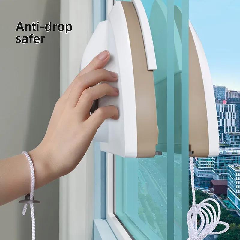 Double Sided Magnetic Glass Window Cleaner Household Cleaning Tool Automatic Drainage Wiper Glass Window Cleaner For Home