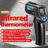 Infrared Thermometer, Non Contact Digital Thermometer with Backlit Display and   Emissivity, for Metal Oil Temperature and Industrial Use