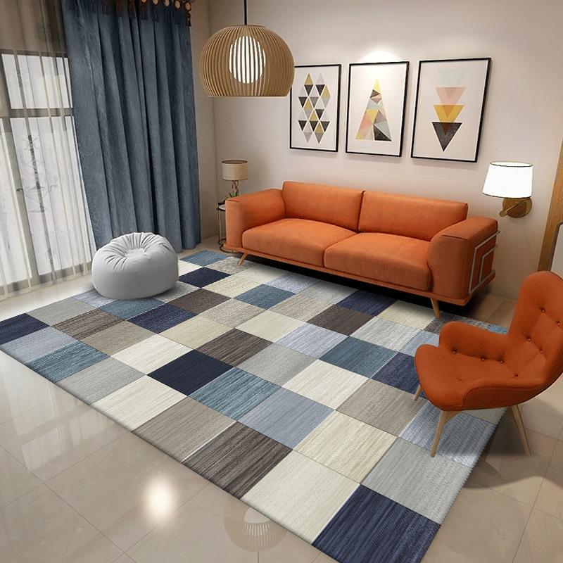 

Ковер в скандинавском стиле для гостиной, нескользящий и устойчивый к грязи, диванный плед, коврик для журнального столика, кристальный бархатный ковер 400MMx600MM