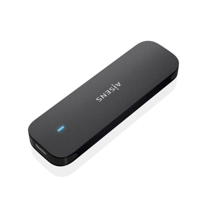 Enceinte SSD - AISENS - ASM2-024B - USB 3.2 Gen2 - M.2 NVMe - Aluminium Noir
