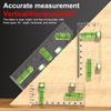 Acrylic Mini Magnetic Bubble Level Protractor; High-Precision Tool for Reliable and Effective Leveling Measurement