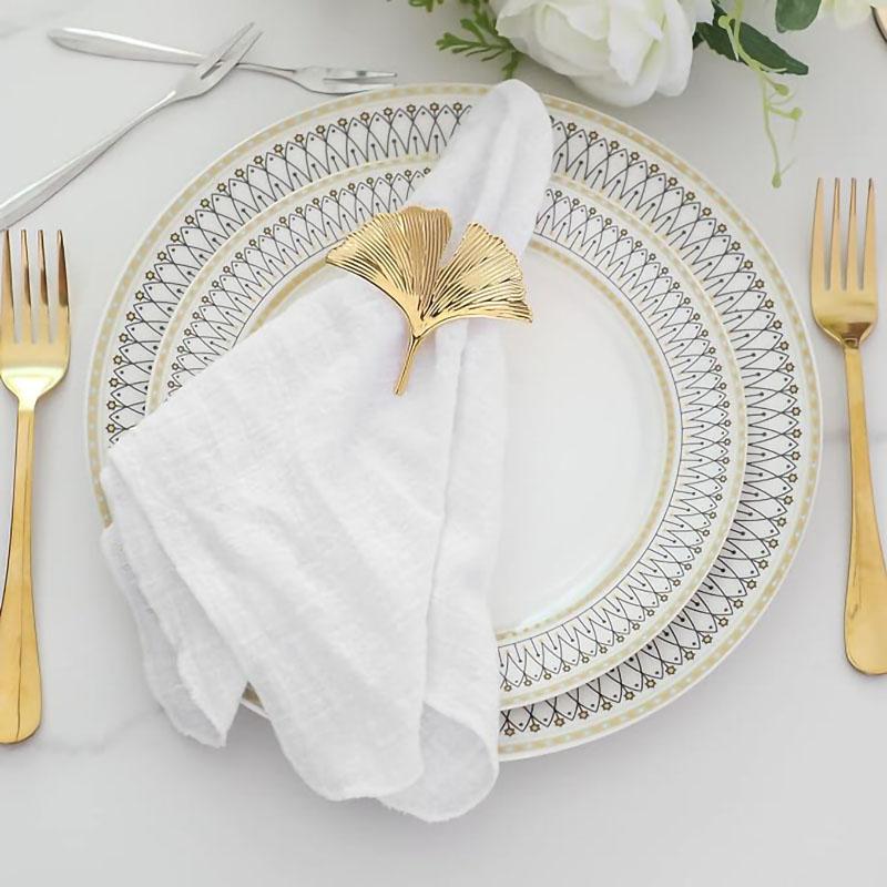 20pcs 30x30cm Gauze Cotton Napkins Retro Burrs Cloth Napkin Christmas Vintage Wedding Party Baby Shower Table Decor Wholesale