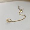 Moon Star Ear Cuff Wrap Clip Stud Long Chain Dangle Drop Cartilage Hoop Earrings For Women Gifts