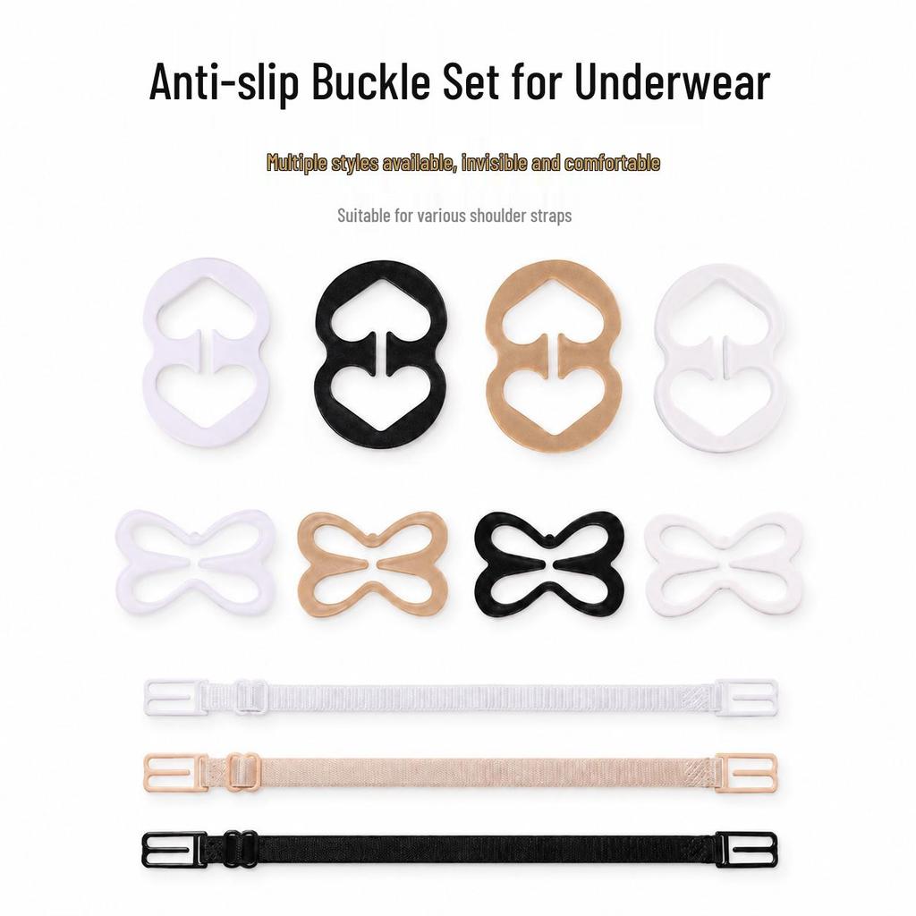 Multi-color Anti-slip Shoulder Strap Clips for Bras