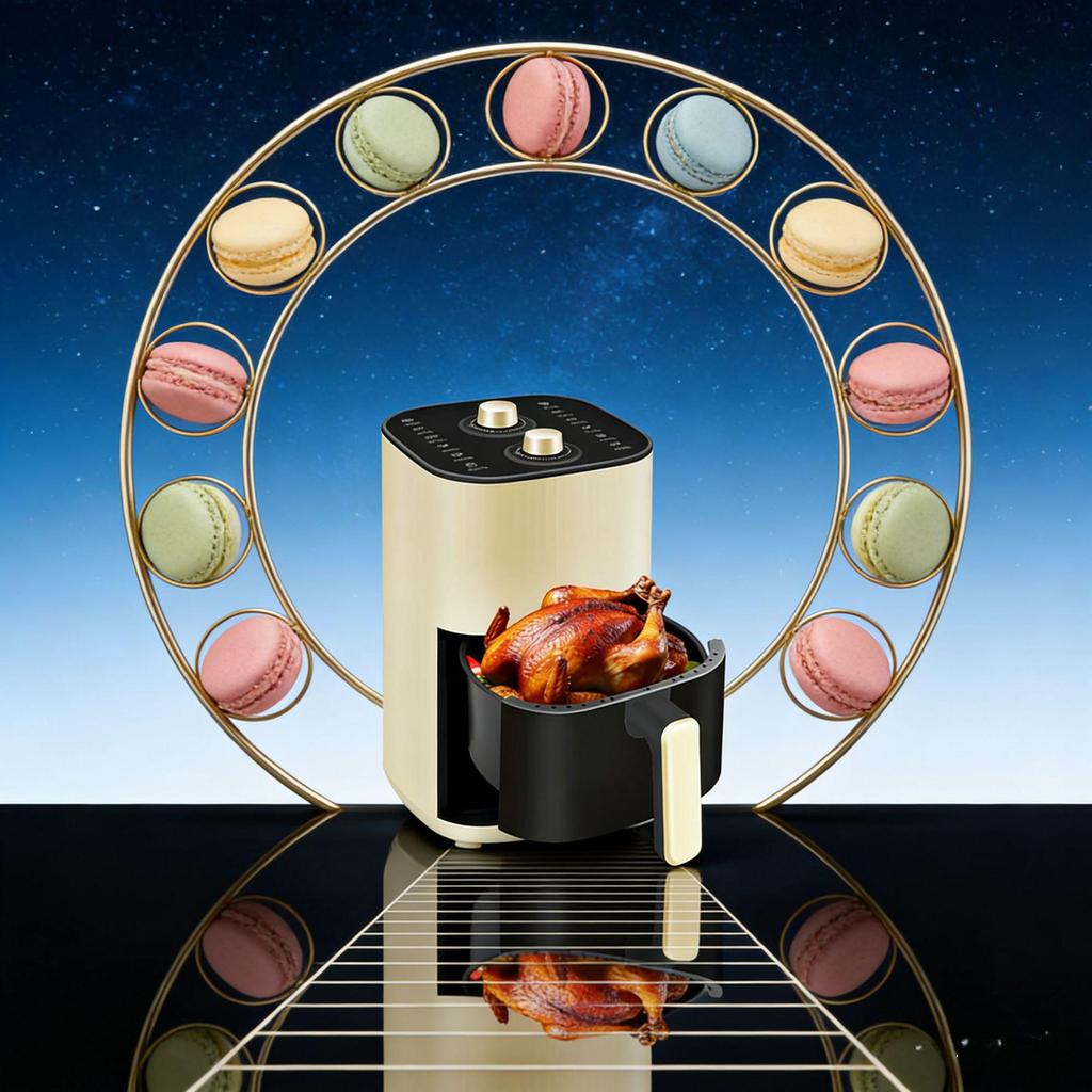Smart Electric Air Fryer: Large Capacity, Automatic, Oil-Free, Multifunctional Oven for Frying