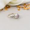 Rose Quartz 925 Sterling Silver Pink Round Gemstone Handmade Jewelry Ring For Women