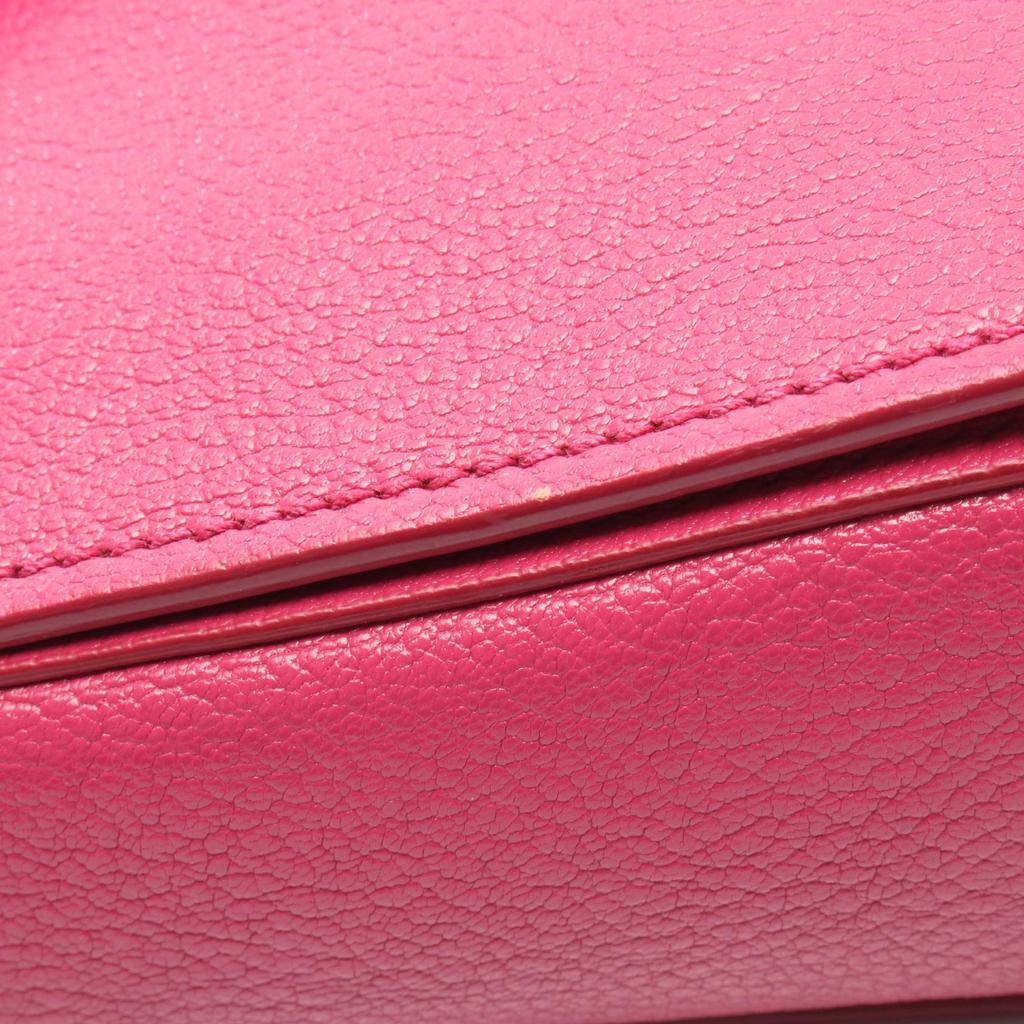 Used Miu Miu Madras 2WAY Handbag leather Pink Used Women