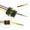 [Set of 4] 3 Pole Waterproof Coupler, 3 Pin Wiring Connector, For Cars, Motorcycles,