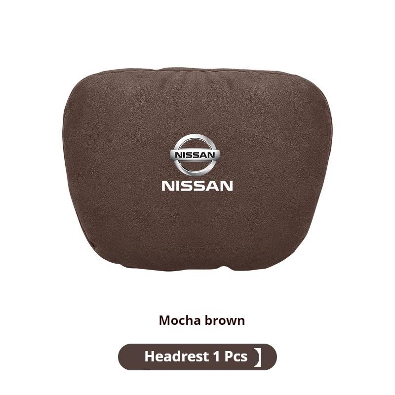Car Headrest Lumbar Rest Cushion Neck Support Neck Pillow For Nissan X-Trail Qashqai Sentra Serena Tiida Teana Juke Leaf Micra