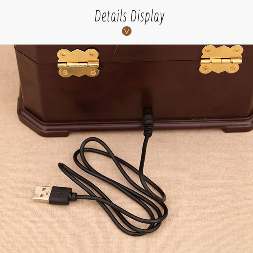 Christmas Led Music Box Train for Doll Rotated Xmas Birthday Party Decoration