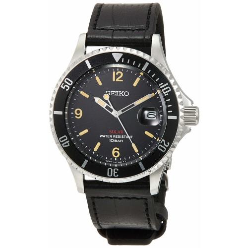 Seiko Watch SZEV013 Men's Black Watch, Seiko Shop Limited Edition
