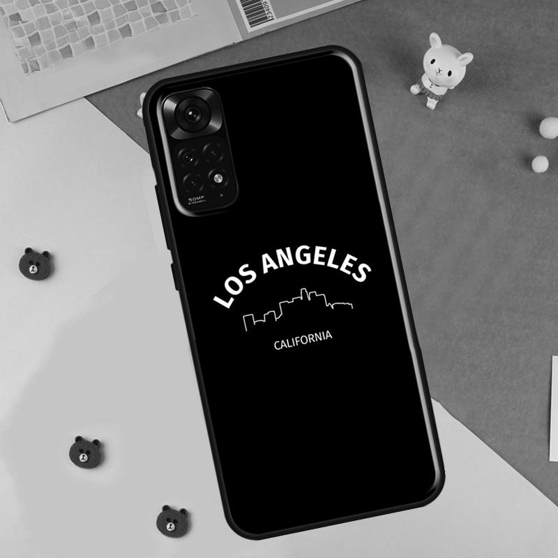 Los Angeles California Phone Case For Xiaomi Redmi Note 12 8 9 10 11 Pro 8T 9S 10S 11S 12S 10A 9C 10C 12C Cover
