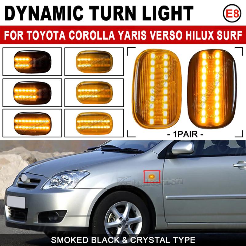 Pentru Toyota Avensis Verso Carina Celina Corolla Camry Caldina Harrier Hilux IPSUM Indicatoare Luminoase Dinamice LED pentru Semnalizare Laterală