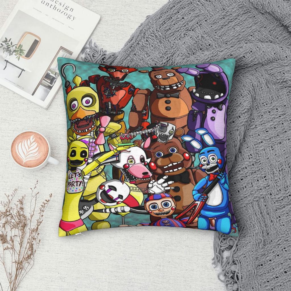 Trendy Home Five Nights FNAFDecor Pillowcase Accessories Pillow Cover Square Multiple Sizes