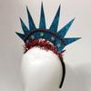 Couronne Festives Déesse Liberty Bandeaux d'Halloween pour Femmes Headpiece Cosplay pour Parades et Rassemblements Communautaires