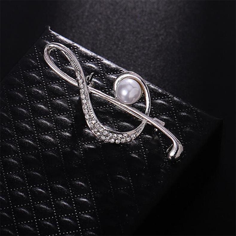 

Модные творческие звуковые ноты, броши, аксессуары для вечеринок, концертов, броши серебряный