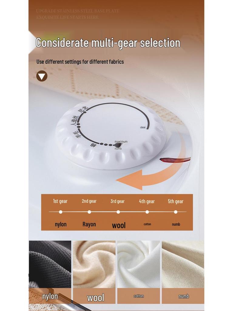 Classic Electric Dry Iron for Ironing Rhinestones and Pictures - Manual Household Use