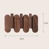 Creative Luxury Wall Coat Rack Walnut Wood Clothes Dress Hanger Hooks Backpack Coat Pants Interior Furniture Bedroom Clothing St