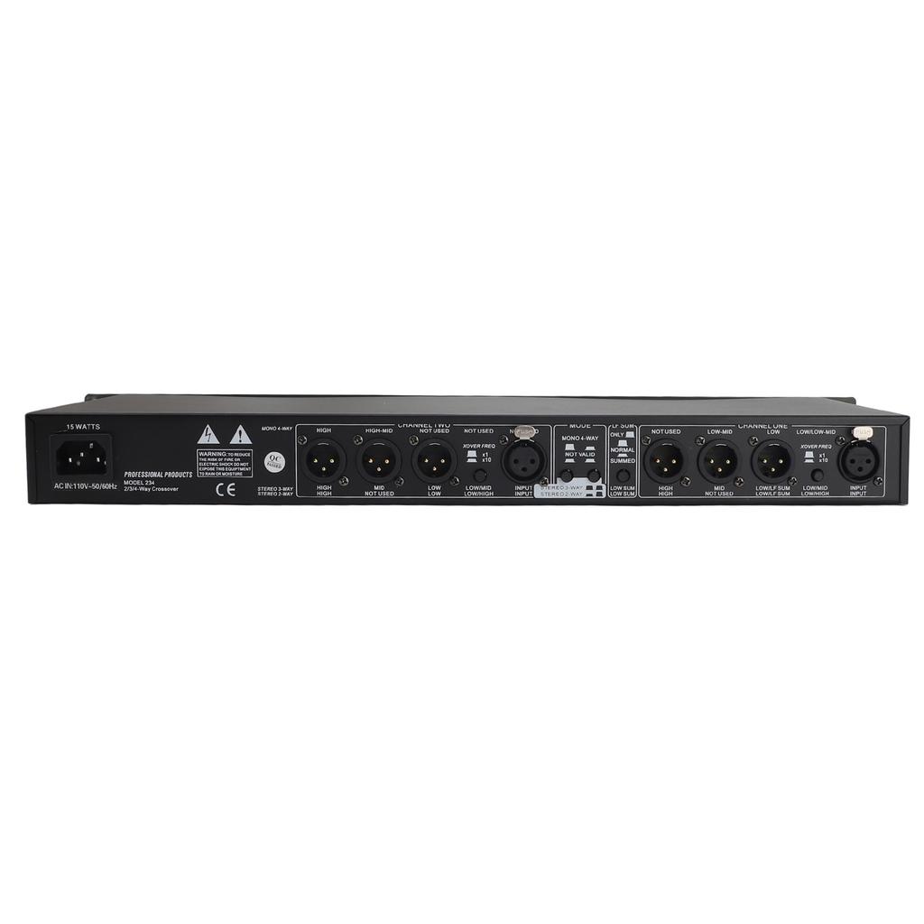 234XL Crossover Profesional Stereo cu 2/3 Căi Mono cu 4 Căi pentru Performanță Scenică în Aer Liber Crossover Mono cu 4 Căi