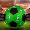 SIZE 5 Brazil National Football Team Soccer Ball Colorful All Ages Machine Stitched PVC Competition Ready Durable High-Bounce