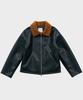 Ffeff Studio Leather Shearling Jacket (Dark Green)