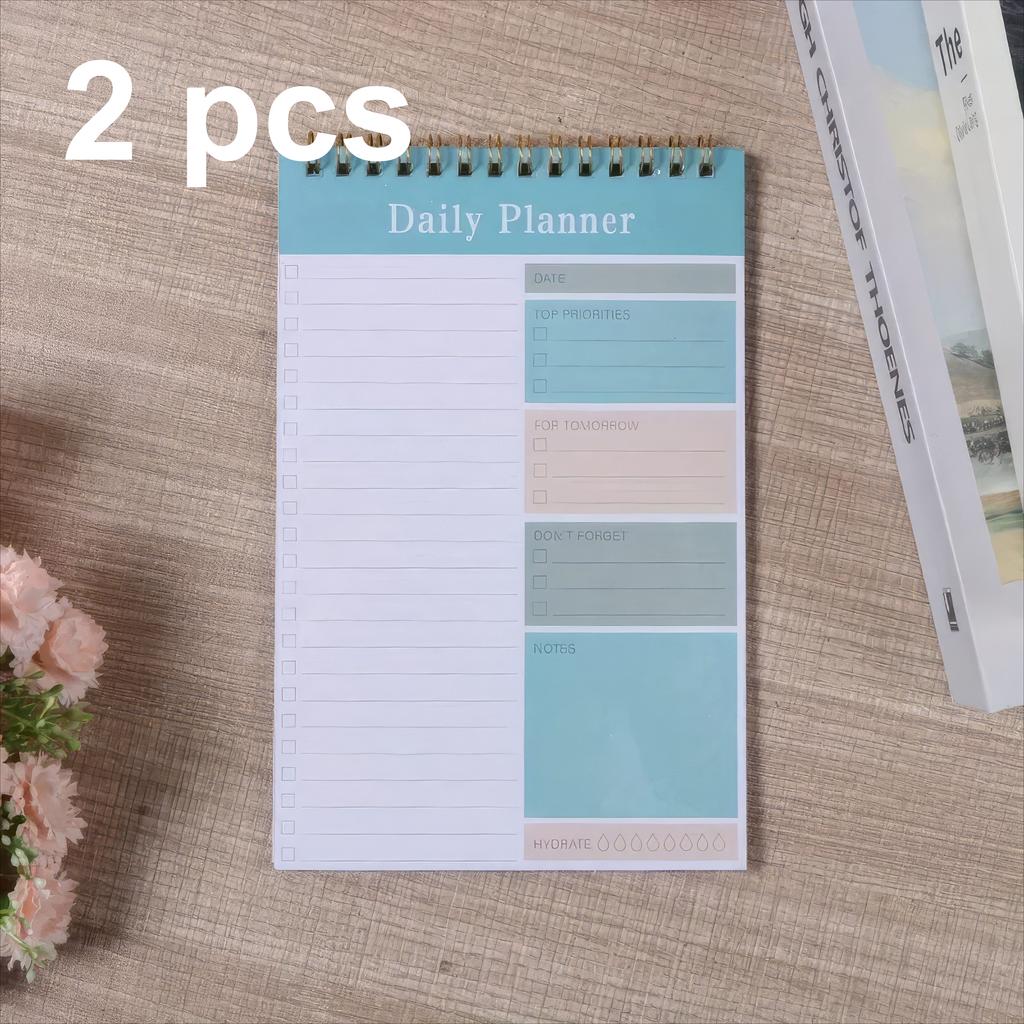 1/2/3 Notebooks with Random Colors, Durable Coil Binding, Easy To Flip Pages, Suitable for Daily Planning and Planning Memos