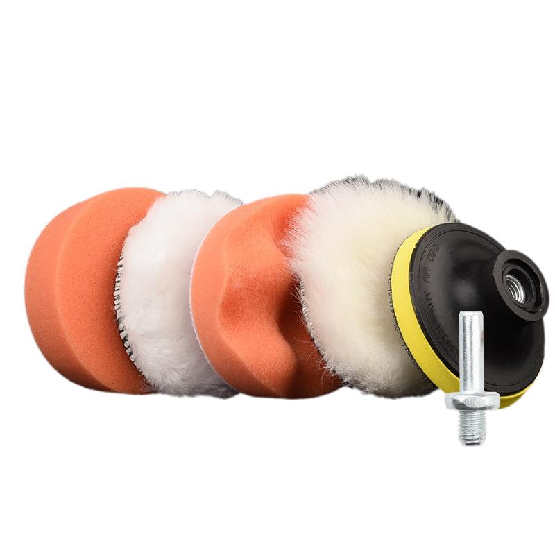 

Набор губок для полировки SEAMETAL, 6 шт., полировальный диск для автомобиля, автополировочная губка для вощения, полировальный инструмент для дрели, адаптер для чистки автомобиля 3inch