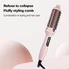 Volumizing Brush Hair Straightener & Curler 2-in-1, Inward Curl Bangs Styling Iron, Hair Curler with Negative Ion