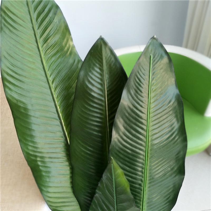 Premium Banana Leaf Simulation Plant with Over-Glued Hand Feel