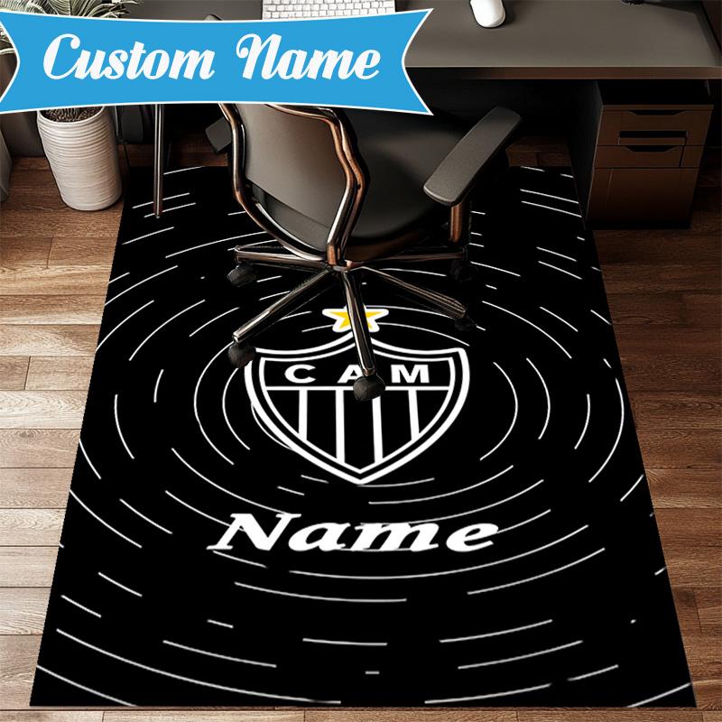 Custom Name Cam Abstract Artwork Rug Game Carpet, Floor Mat for Bedroom Living Room Entryway Rug, Home Decor Idea Gift for Christmas Birthday