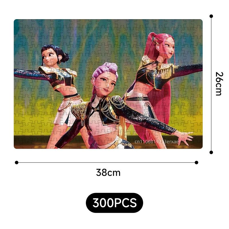 New  Demon Hunters jigsaw puzzle Toys Board Game Rumi Mira Zoey Huntrix Character Pattern Collectible Decor Children Gifts