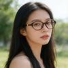 Small-Frame Oval Presbyopia Glasses for Women Simple Versatile High-Definition Blue Light Blocking Far Sight Glasses 0 To +4.0