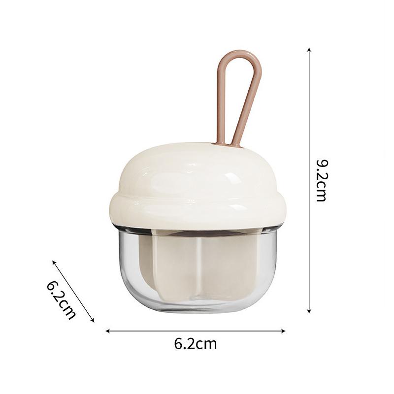 

3/4 відділення Велика місткість Органайзер-коробка для таблеток Тижневий дорожній органайзер для таблеток Портативний кишеньковий тримач-контейнер для таблеток різнокольоровий