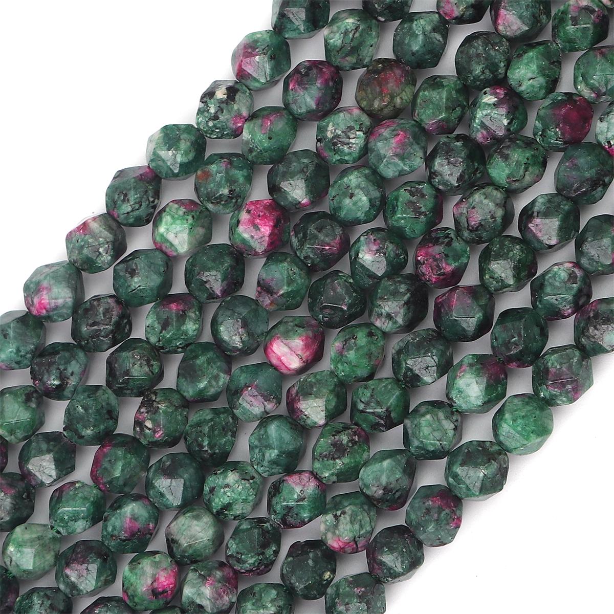 

Граненые бусины из натурального камня, свободные бусины для изготовления ювелирных изделий, браслет, ожерелье, серьги своими руками Zoisite 8mm 45pcs